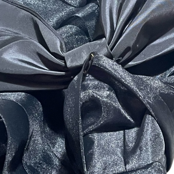 Victor Costa Vintage 80s Strapless Tiered Gown with Bow Size 8 Union Made in USA - Picture 6 of 11